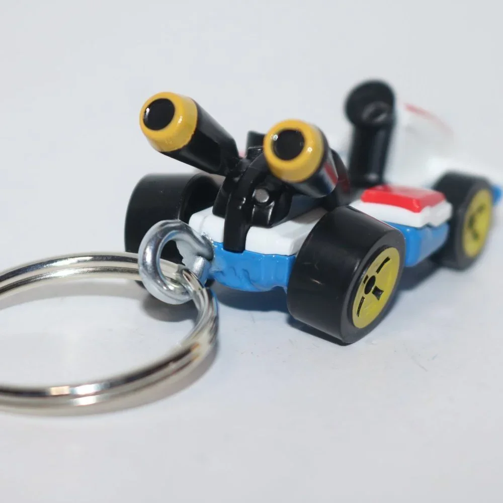 💥HP💥 Hot Wheels Screen Time Mario standard Kart CUSTOM keychain